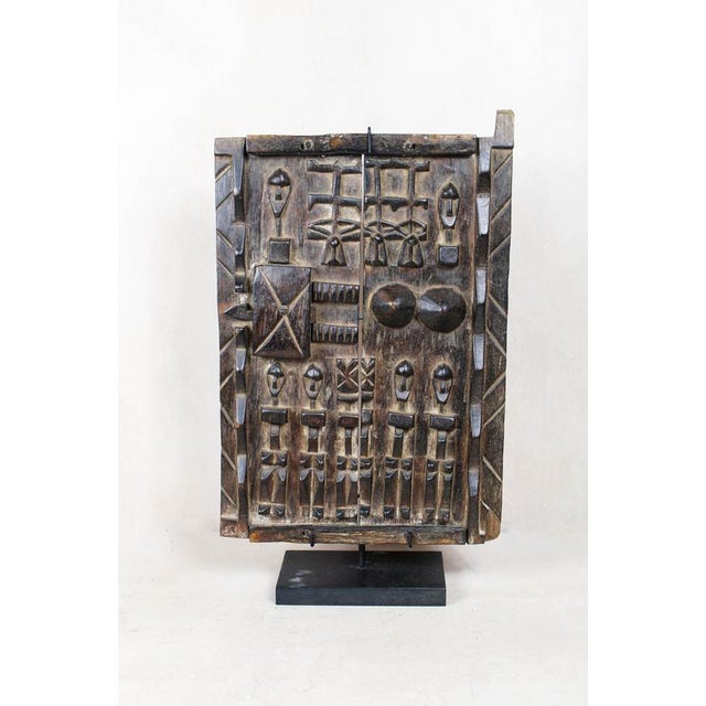 Dogon Granary Door on Stand For Sale - Image 5 of 5