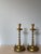 1930s Machine Age Modernist Hand Made Lathe Turned Brass Candlesticks - a Pair For Sale - Image 9 of 10