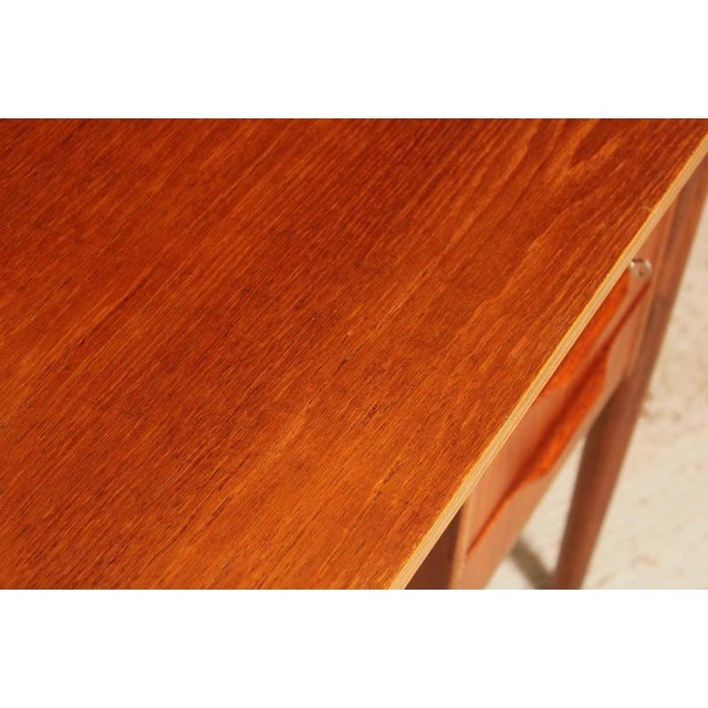 Mid-Century Modern Danish Teak Pedestal Desk, 1960s For Sale - Image 11 of 15