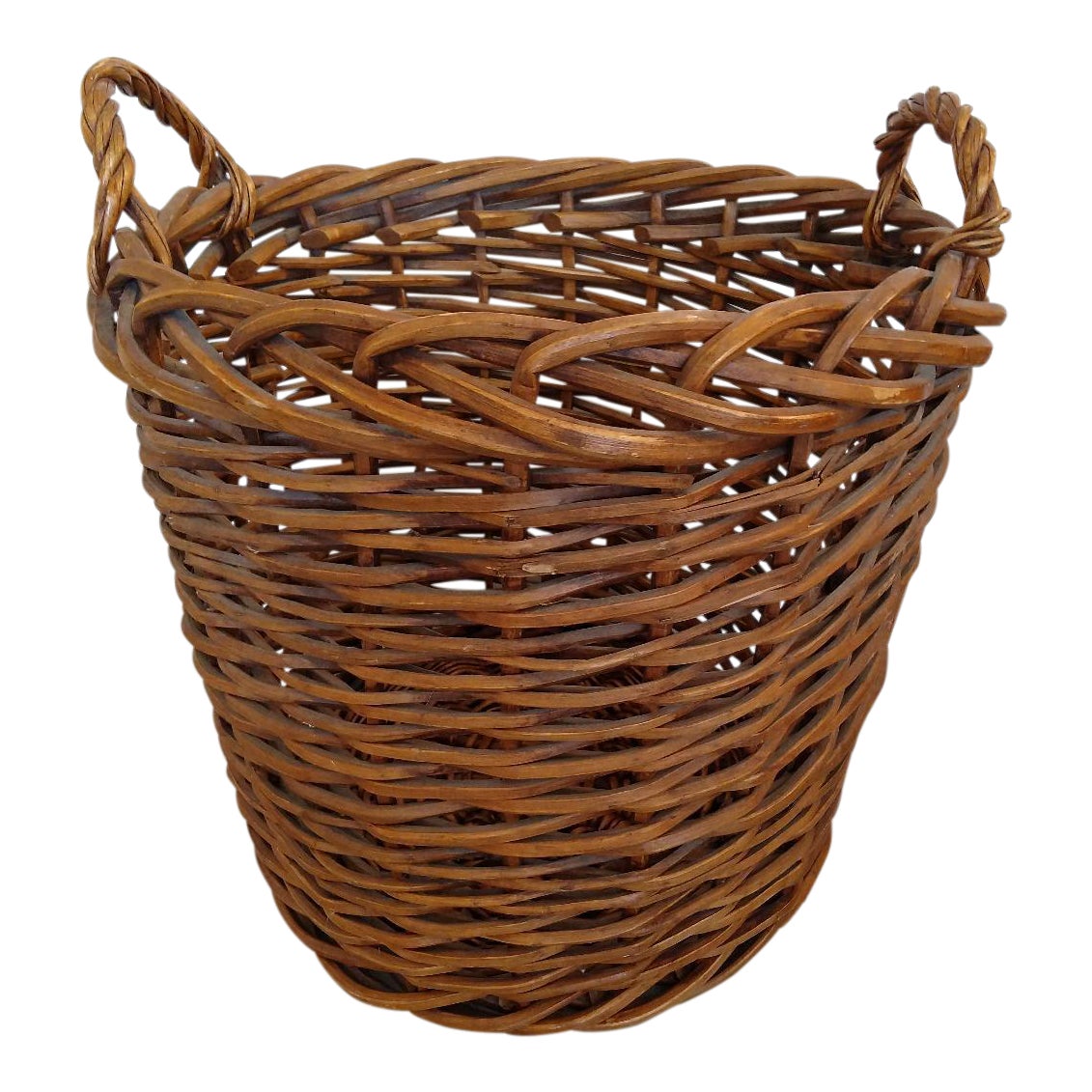 HandWoven Rattan Basket Chairish