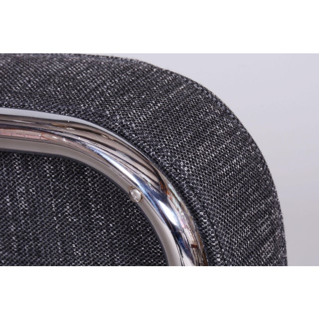 Metal Small Bauhaus Chair in Chrome, Czechia, 1940s For Sale - Image 7 of 9