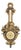 Italian Baroque Style Ebonized & Gilt Barometer For Sale
