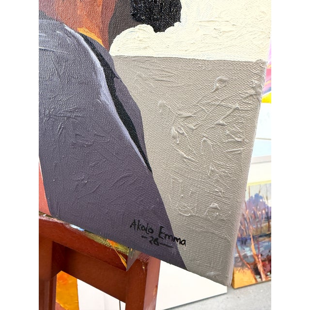 I painted Shared Breath to explore the silent, invisible bond that connects two people even when they are looking in...