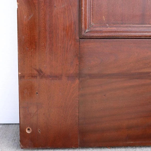 Pair Vintage Solid Mahogany and Beveled Glass Interior Room Divider Doors For Sale - Image 13 of 13
