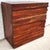 Late 20th Century MCM Solid Exotic Wood Bachelor Chest & Nightstands Bedroom Suite For Sale - Image 5 of 18