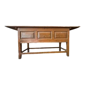Early 1900s French Bakers Table Sideboard Storage