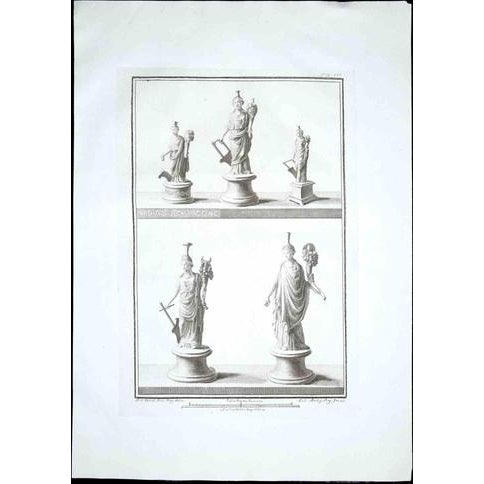 Ancient Roman Statues, Late 18th Century, Etching For Sale