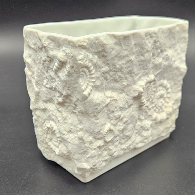 Op Art Porcelain Vase by Manfred Frey for Kaiser, 1950s, in Flawless conditions. Designed 1950 to 1959 This piece has an...