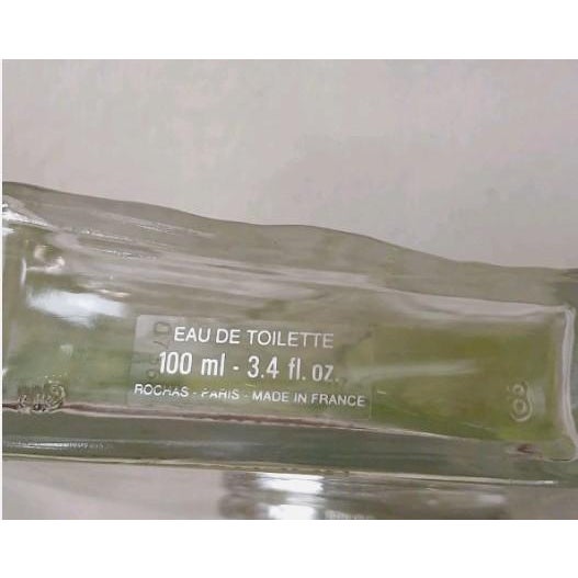 1990s Rochas Design House Vintage Crystal Bottle F'leur D' Eau Ice Cube Woman France Large Size 3.4oz For Sale - Image 9 of 9