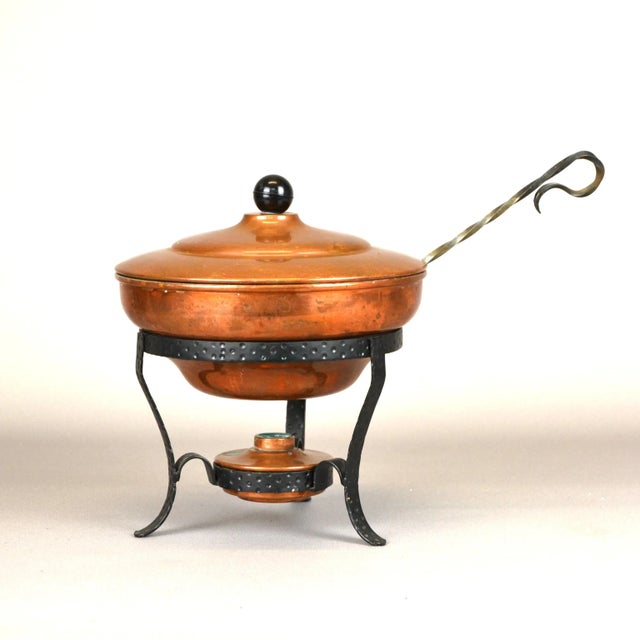 Vintage Copper Vessel with a Heater, 1960s, Set of 3 For Sale - Image 4 of 7