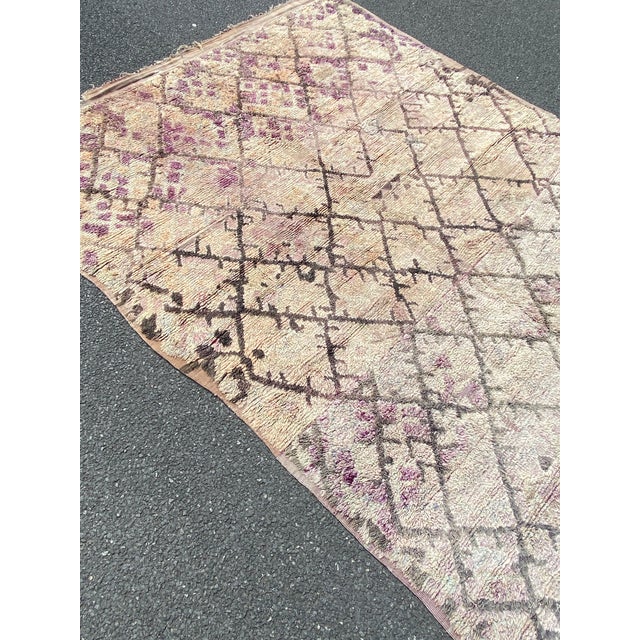 Purple 1960s Moroccan Vintage Berber Talsint Rug For Sale - Image 8 of 9