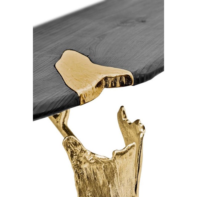 Folia Pinewood Console Table by Maeve For Sale - Image 4 of 8