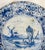 Dutch Delft Faience Blue and White Charger For Sale - Image 4 of 13