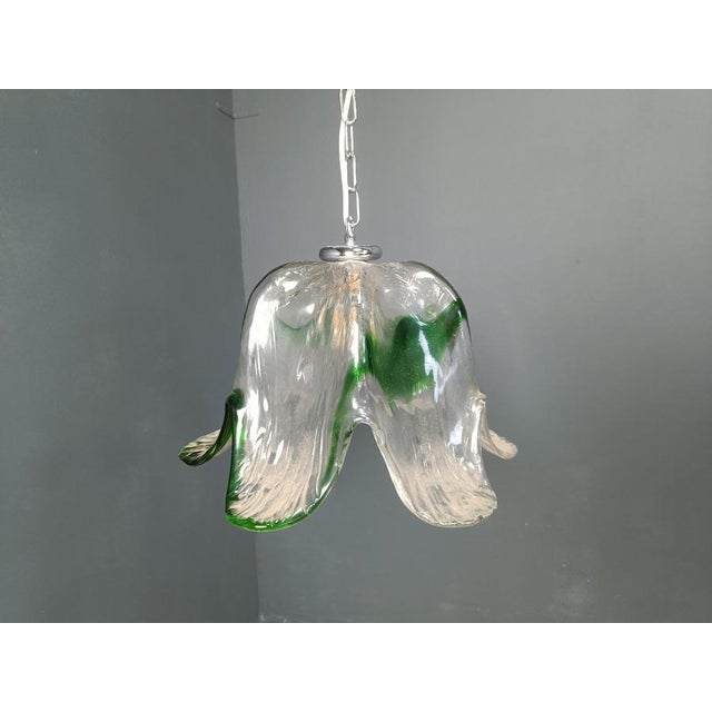 Vintage Murano Glass Pendant Light from Mazzega, 1960s For Sale - Image 14 of 16