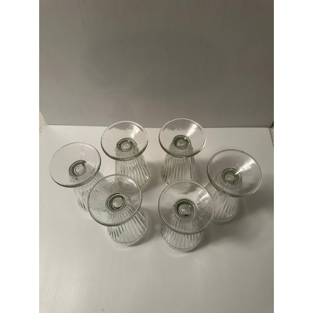 Vintage Pedestal Soda Fountain/Parfait Glasses - 6 Pieces For Sale In Washington DC - Image 6 of 6