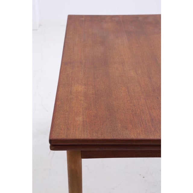 Mid-Century Teak Extendable Kitchen Table, 1960s For Sale - Image 9 of 17
