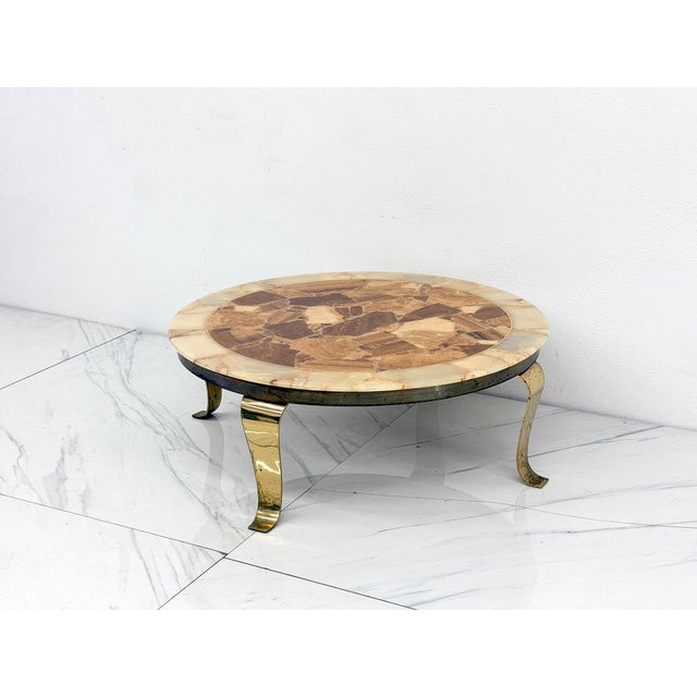 Mid Century Onyx Coffee Table by Arturo Pani, Muller's of Mexico, 1960's For Sale - Image 10 of 11