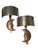 Brown Bronze and Glass Wall Sconces by Sergio Bustamante, 1970, Set of 2 For Sale - Image 8 of 8