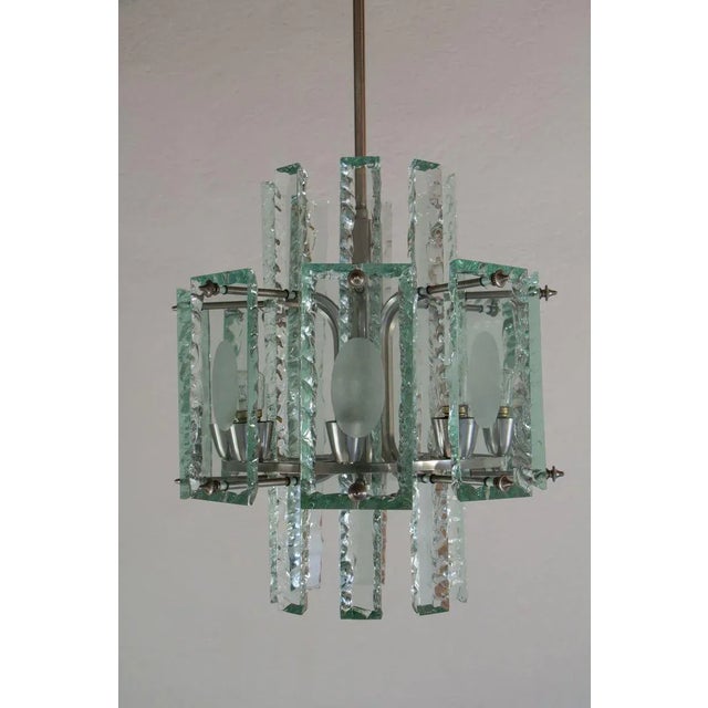 Mid-Century Modern Italian Crystal Chandelier by Zero Quattro, 1960s For Sale - Image 3 of 18