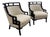 Jay Spectre for Century Furniture Wallis Simpson Lounge Chairs, a Pair For Sale