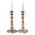 Mid 19th Century Sheffield Candlesticks with Crystal Lustres- a Pair For Sale