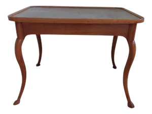 18th Century French Writing Table With Leather Top