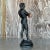 Vintage Boho Plaster Statue of Man For Sale - Image 9 of 11