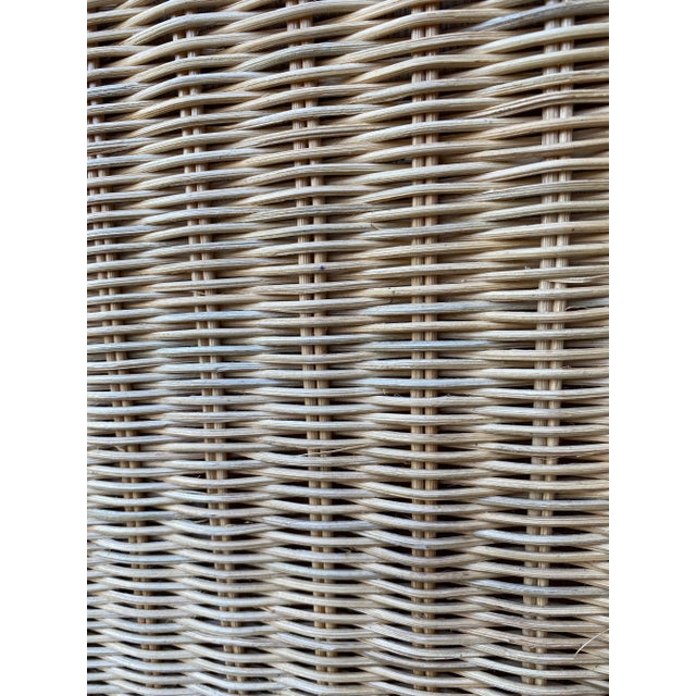 1970s Wicker Lp/ Record Library 1000+ Storage Capacity For Sale - Image 11 of 12