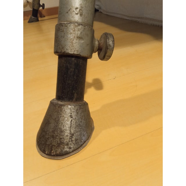 Mid-Century Modern Professional Leather Gym Horse, Italy, 1950s For Sale - Image 3 of 18