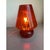 Diamond-Cut Ballotton Pattern Red Murano-Style Glass Lamp by Simoeng For Sale - Image 6 of 9