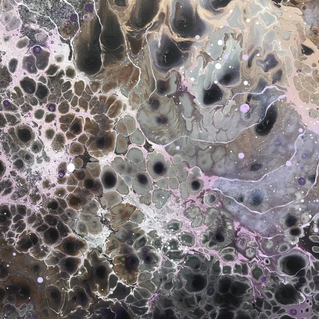 2010s Emma Lindström, Kiiahlo 3 Lilac Purple Modern Abstract Painting by Swedish Contemporary Artist, 2017 For Sale - Image 5 of 7