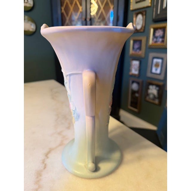 Pink Vintage Hull Art Pottery Art Deco Dogwood Vase #510-10 1/2 ca.1940s For Sale - Image 8 of 12