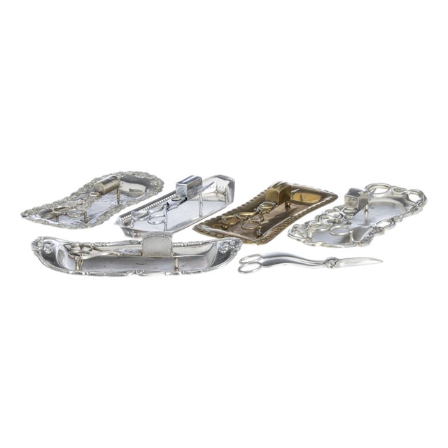 Shears for Skewers and Five Trays, 1800s, Set of 11 For Sale