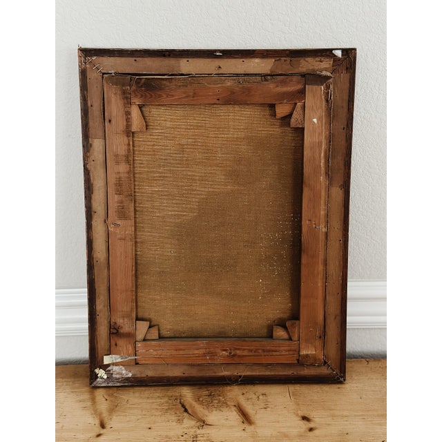 19th Century Antique Original Dutch Oil Painting For Sale - Image 5 of 5