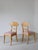 Elegant set of six mix and match Swedish Biedermeier dining chairs, made from richly grained golden birch wood. Each chair...