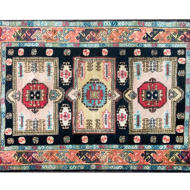 Mid-20th Century Afghani Kazak Rug For Sale - Image 14 of 15
