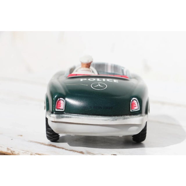 1960s 1960s Police Mercedes-Benz 300 Sl Friction Convertible Toy, Made in Western Germany For Sale - Image 5 of 13