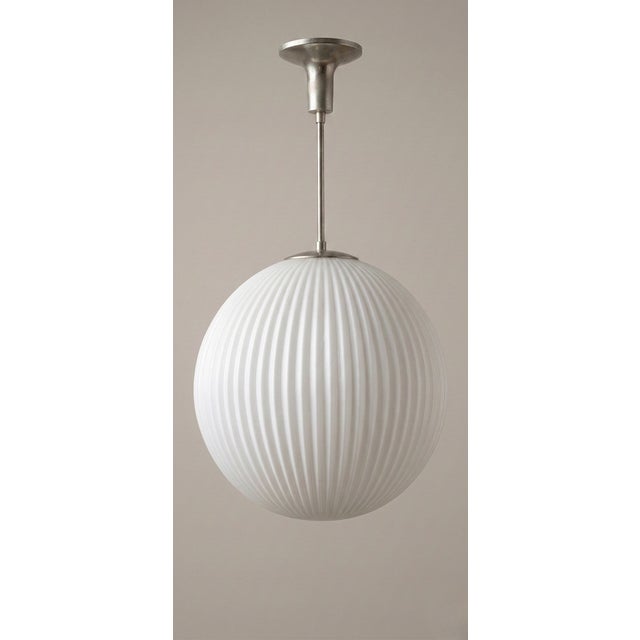 Vintage Opal Glass Pendant Lamp by Louis Kalff for Philips, 1960s For Sale - Image 6 of 6