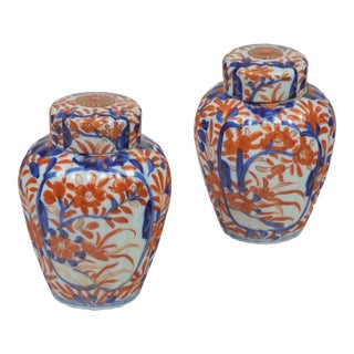 Pair Small Imari Vases For Sale