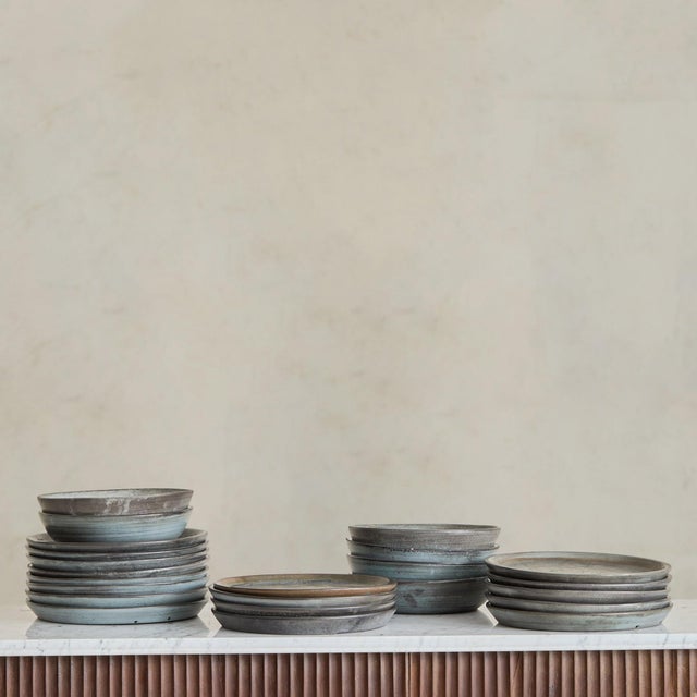 1960s Set of 23 French Ceramic Plates + Bowls, 1960s For Sale - Image 5 of 11