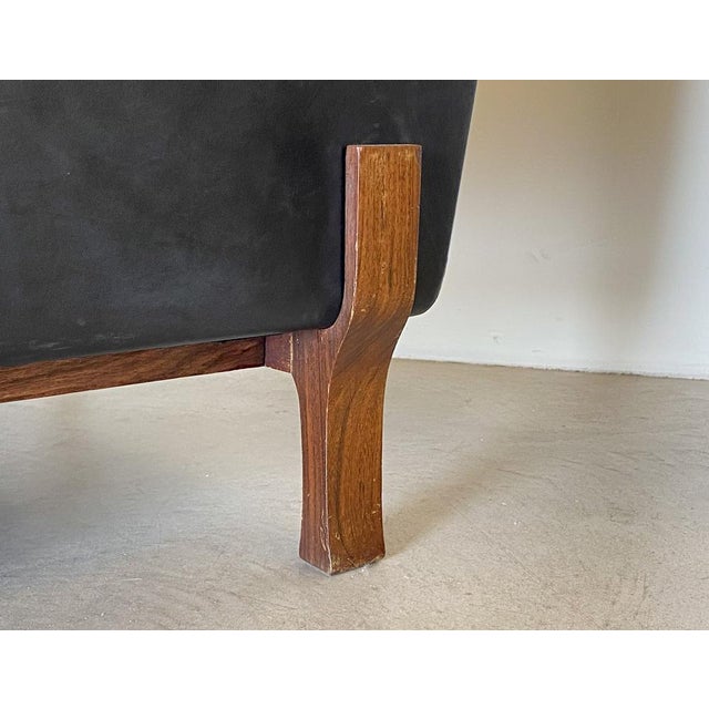 Black Chair in the style of Claudio Salocchi, 1960s For Sale - Image 8 of 12