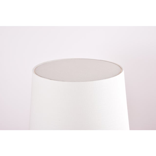 Beige Mid-Century Modern Scandinavian Teak Table Lamp with Shade, 1960s For Sale - Image 8 of 9