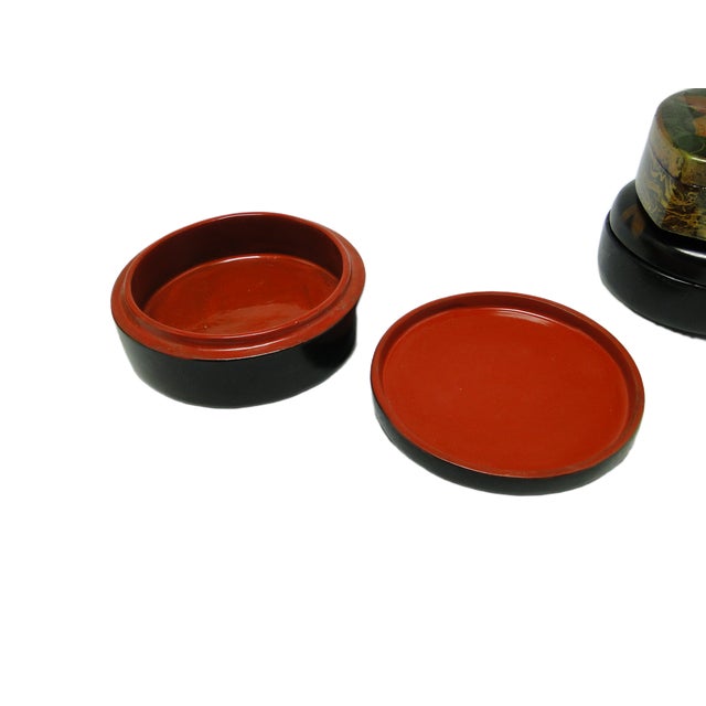 Japanese Lacquerware Box, 1920s For Sale - Image 3 of 7