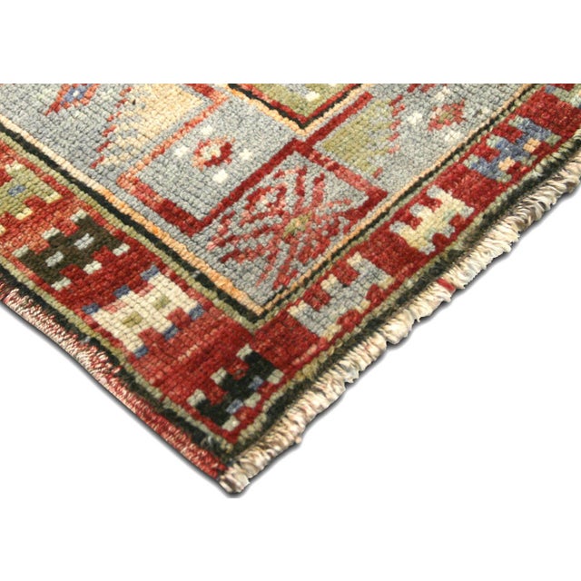 Traditional 1960s Turkish Oushak Rug For Sale - Image 3 of 6