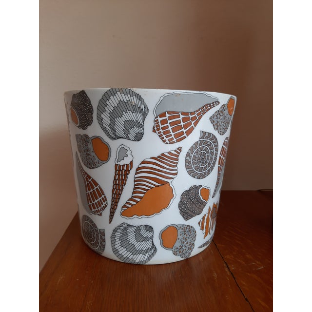Fitz Floyd Mid Century Sea Shell Planter Pot The pattern is known as Variations Seashell and was sold at Neiman Marcus...