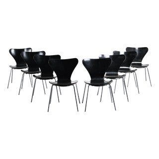 Chairs by Arne Jacobsen for Fritz Hansen, Denmark, 1970s, Set of 8 For Sale