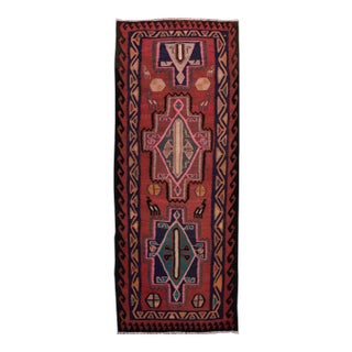 Mid-20th Century Vintage Kilim Runner Rug 4' X 10' 1''. For Sale