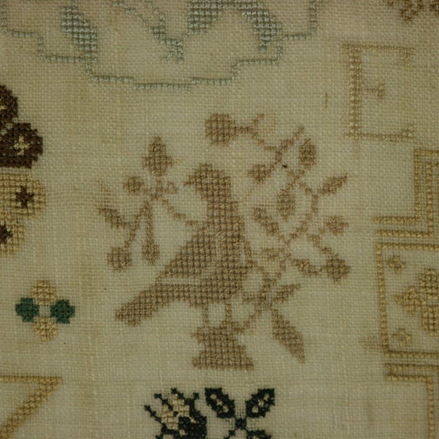 Antique Sampler, 1805, Elizabeth Gregory, Ackworth School For Sale - Image 9 of 18