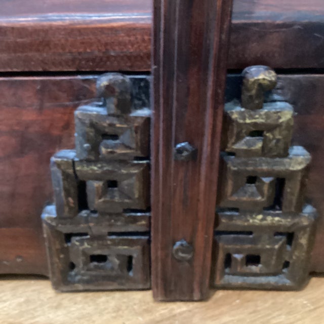 Chinese Early 20th Century Antique Chinese Handmade Wood Lunch/Storage Box For Sale - Image 3 of 12
