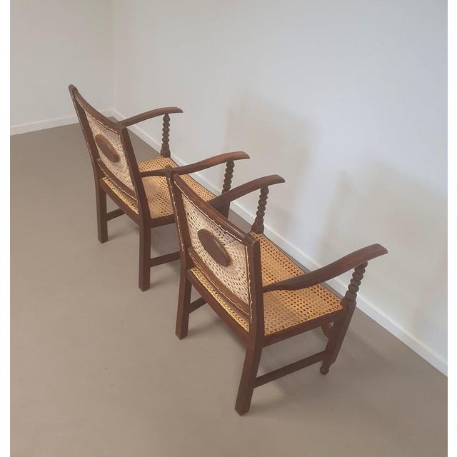 Monastery Medaillon Webbing Armchairs, 1930s, Set of 2 For Sale - Image 14 of 18